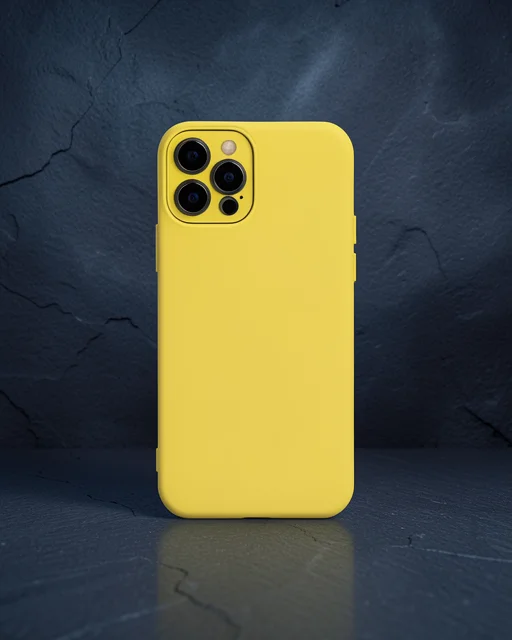 Apple İphone 12 Pro Max Kılıf Lansman Glass Kapak - Sarı
