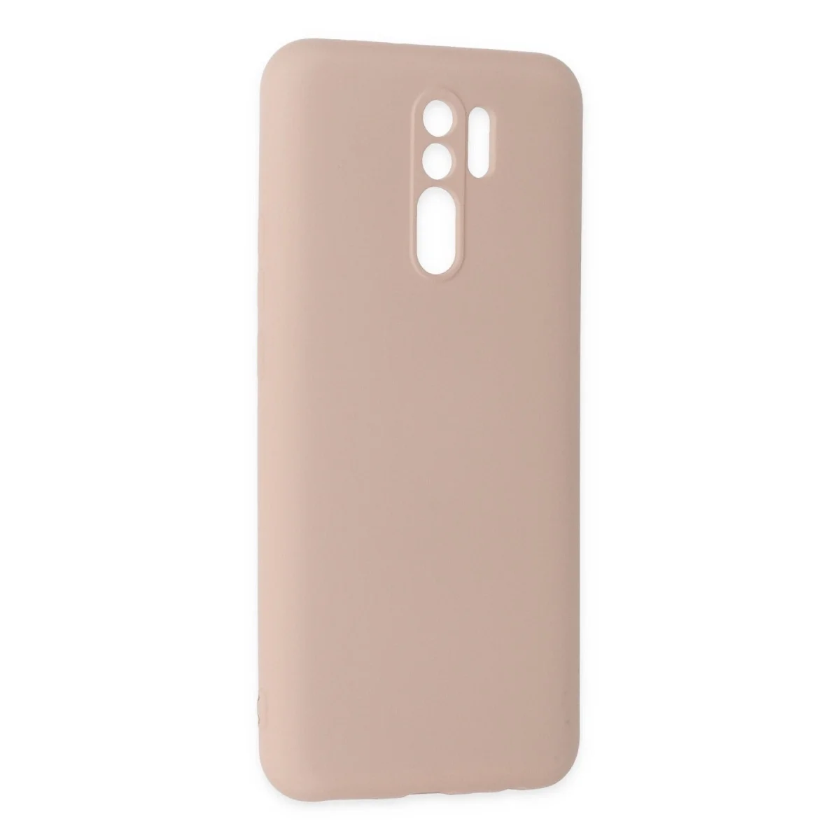Xiaomi Redmi 9 Kılıf Nano İçi Kadife Silikon - Pudra görsel 2