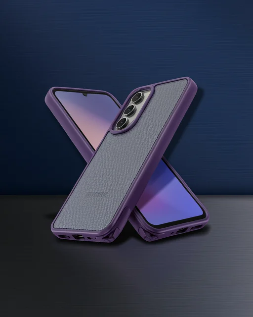 Samsung Galaxy A05s Kılıf Elegant Kapak - Derin Mor