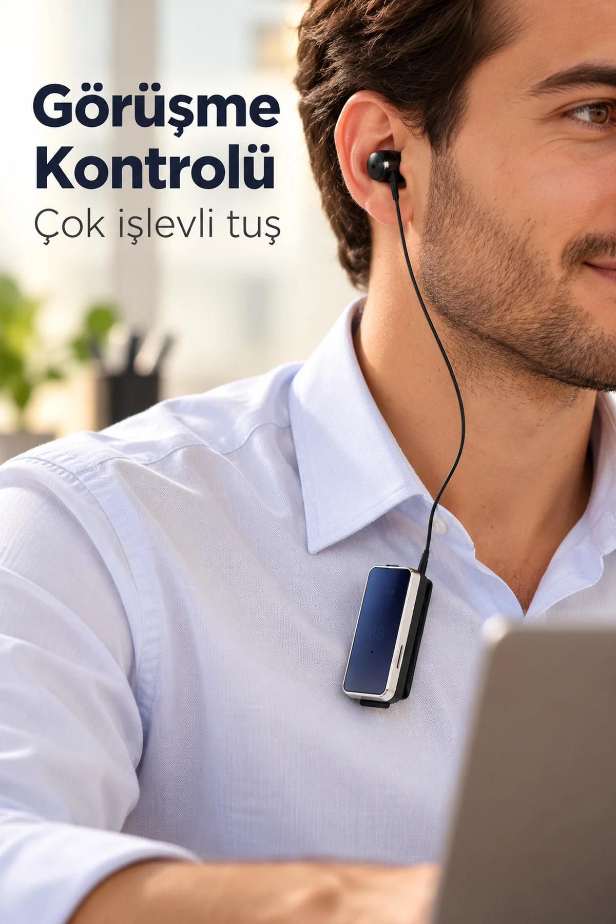 Müzik ve Görüşme İçin Dijital Ekranlı Bluetooth Kulaklık görsel 2
