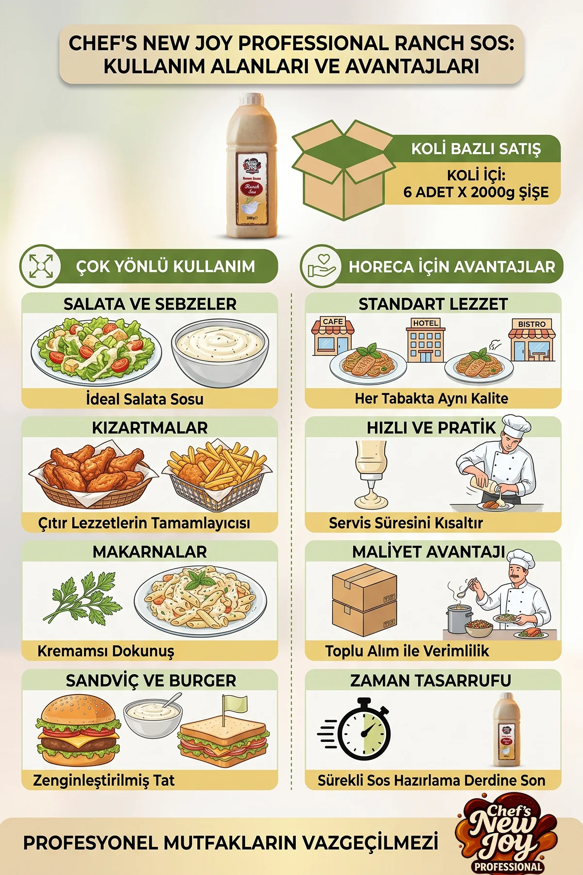 Ranch Sos 2000 G x 6 Adet - 1 Koli (Koli Bazlı Avantaj Paketi) görsel 2