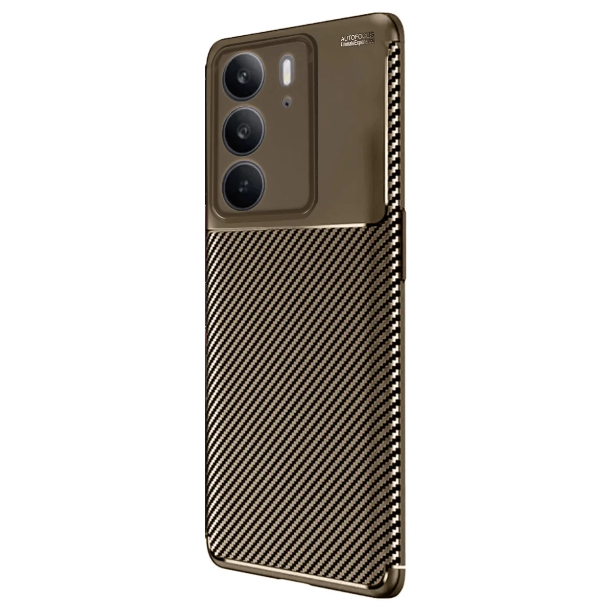 Realme C75 4g Auto Focus Karbon Kapak - Kahverengi görsel 2