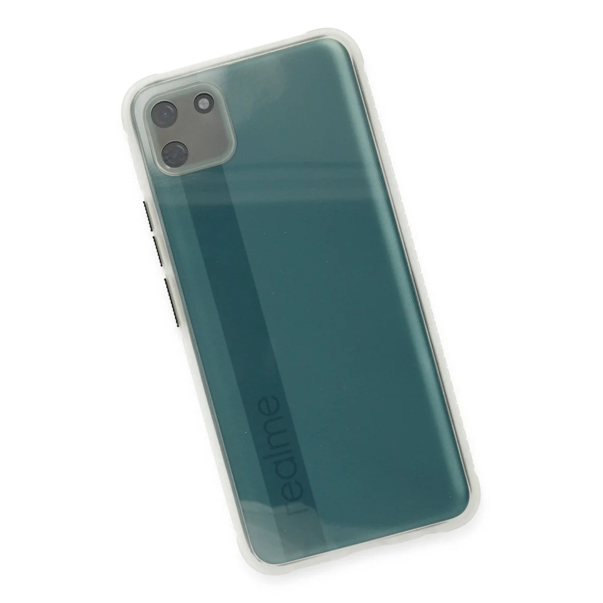 Realme C11 Kılıf Miami Şeffaf Silikon - Şeffaf görsel 3