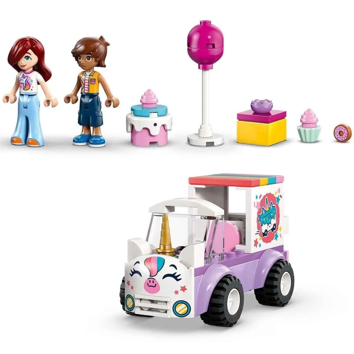 42675 Lego Friends Unicorn Pasta Dağıtım Aracı 67 parça +4 yaş görsel 3