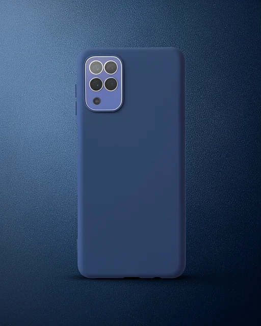 Samsung Galaxy A22 Kılıf Lansman Glass Kapak - Sky Blue