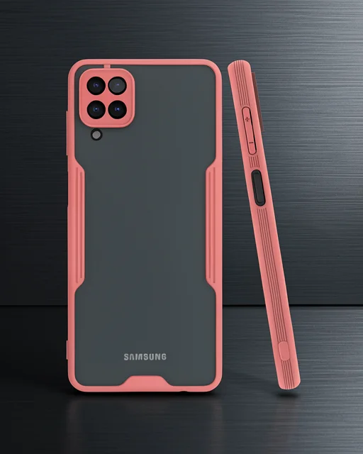 Samsung Galaxy A22 Kılıf Platin Silikon - Pembe