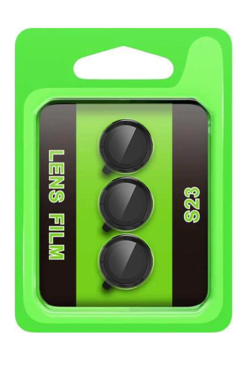 Samsung Galaxy S23 Raze Metal Kamera Lens - Siyah