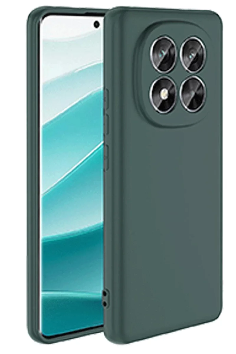 Xiao Red Note 14 Pro 4G Kılıf First Silikon - Koyu Yeşil