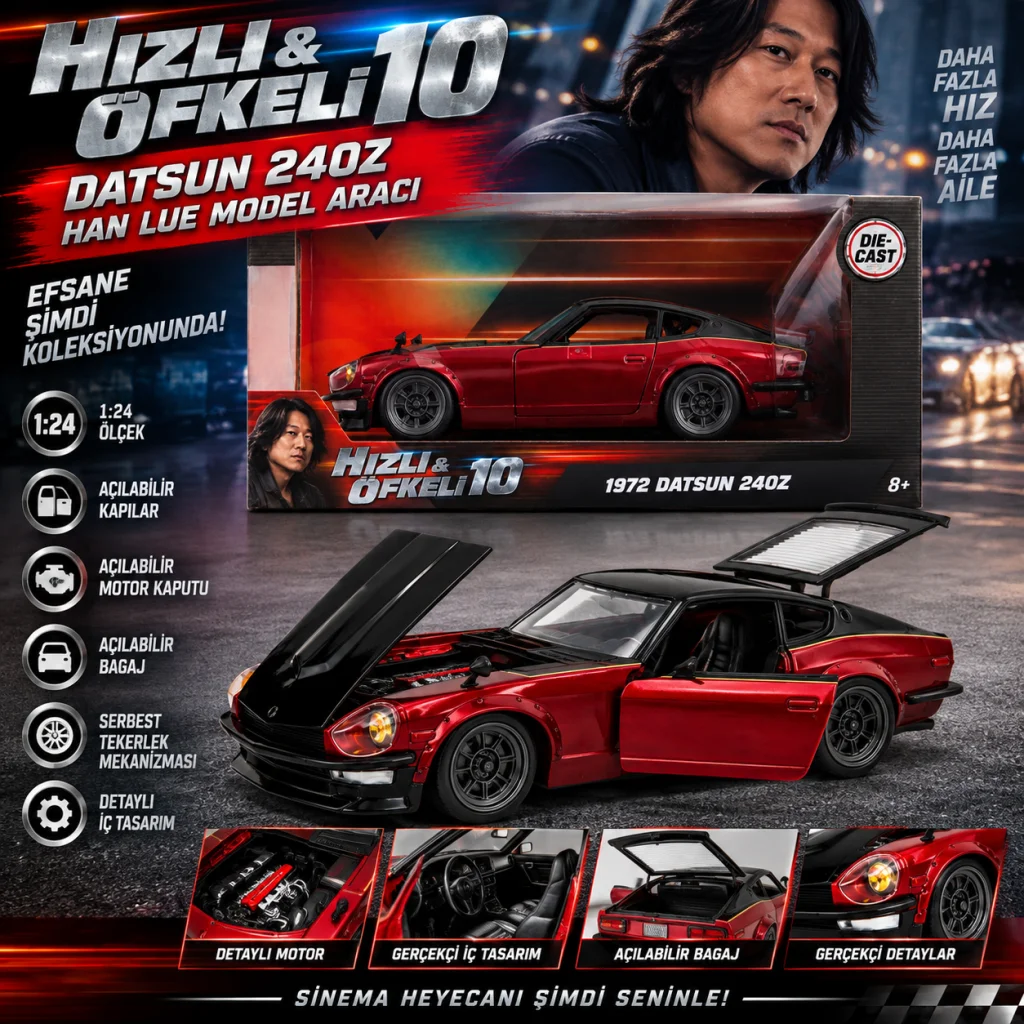 10 Datsun 240Z Han Lue Model Aracı