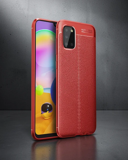 Samsung Galaxy A31 Kılıf Auto Focus Kapak - Kırmızı