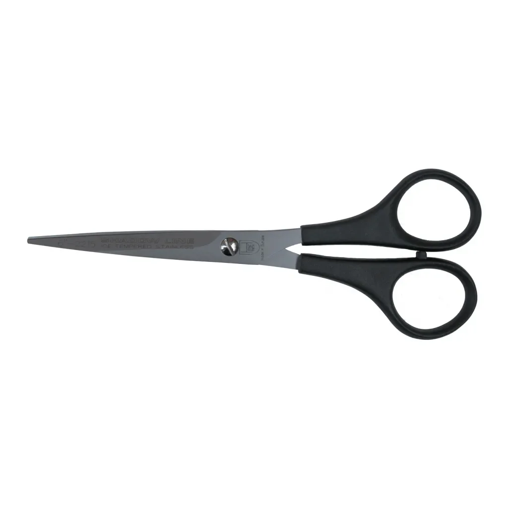 2215 M-528 Plastik Saplı Düz Makas No: 6 inç / 15,24 cm - Paslanmaz Çelik