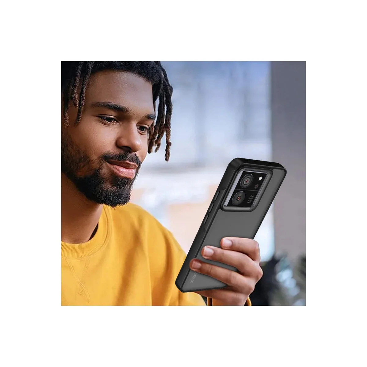Xiaomi Mi 13t Kılıf Elegant Kapak - Pudra görsel 3
