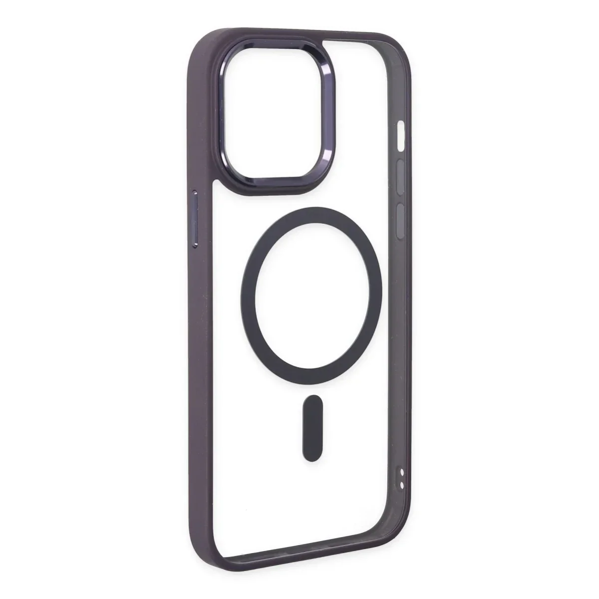 Apple iPhone 13 Pro Kılıf Room Magneticsafe Silikon - Derin Mor görsel 4