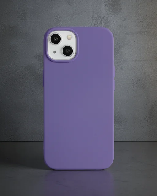 Apple İphone 14 Plus Kılıf Nano İçi Kadife Silikon - Mor