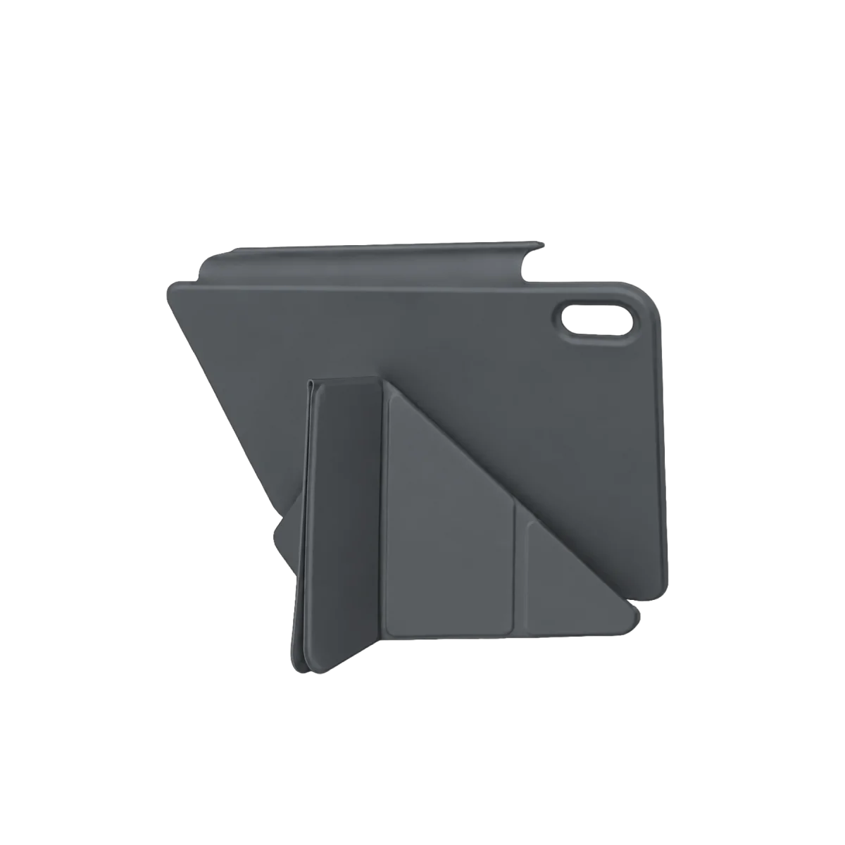 Apple iPad 2025 10.9 10.Nesil (A16) Edz Manyetik Standlı Tablet Kılıfı - Koyu Gri görsel 2