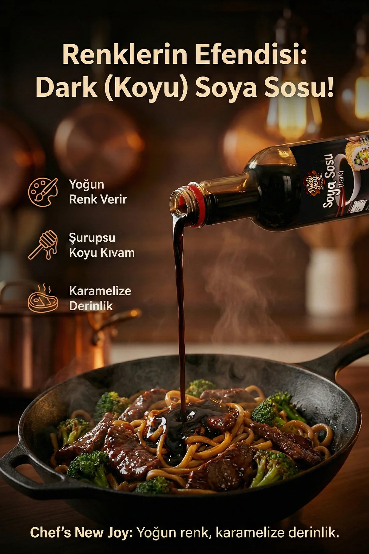 Dark Soya Sosu 750 ml görsel 3