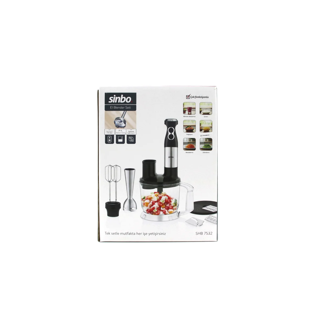 2 L Hazneli Multi Blender Seti (4'lü) görsel 2