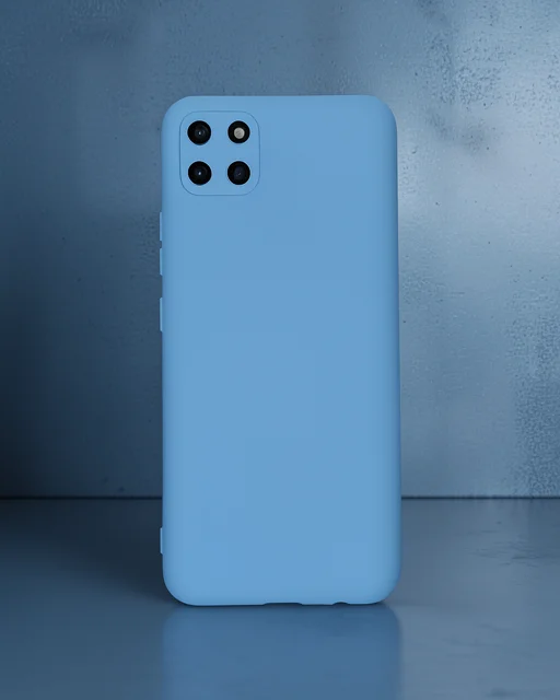 Realme C11 Kılıf Nano İçi Kadife Silikon - Mavi