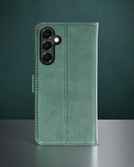 Samsung Galaxy A05s Kılıf Trend S Plus Kapaklı Kılıf - Yeşil