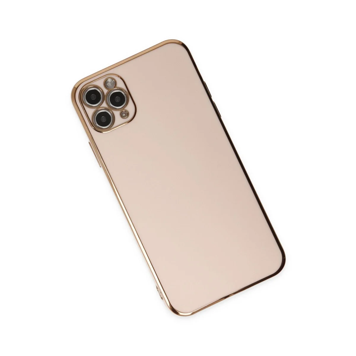 Apple İphone 11 Pro Max Kılıf Volet Silikon - Pembe görsel 3