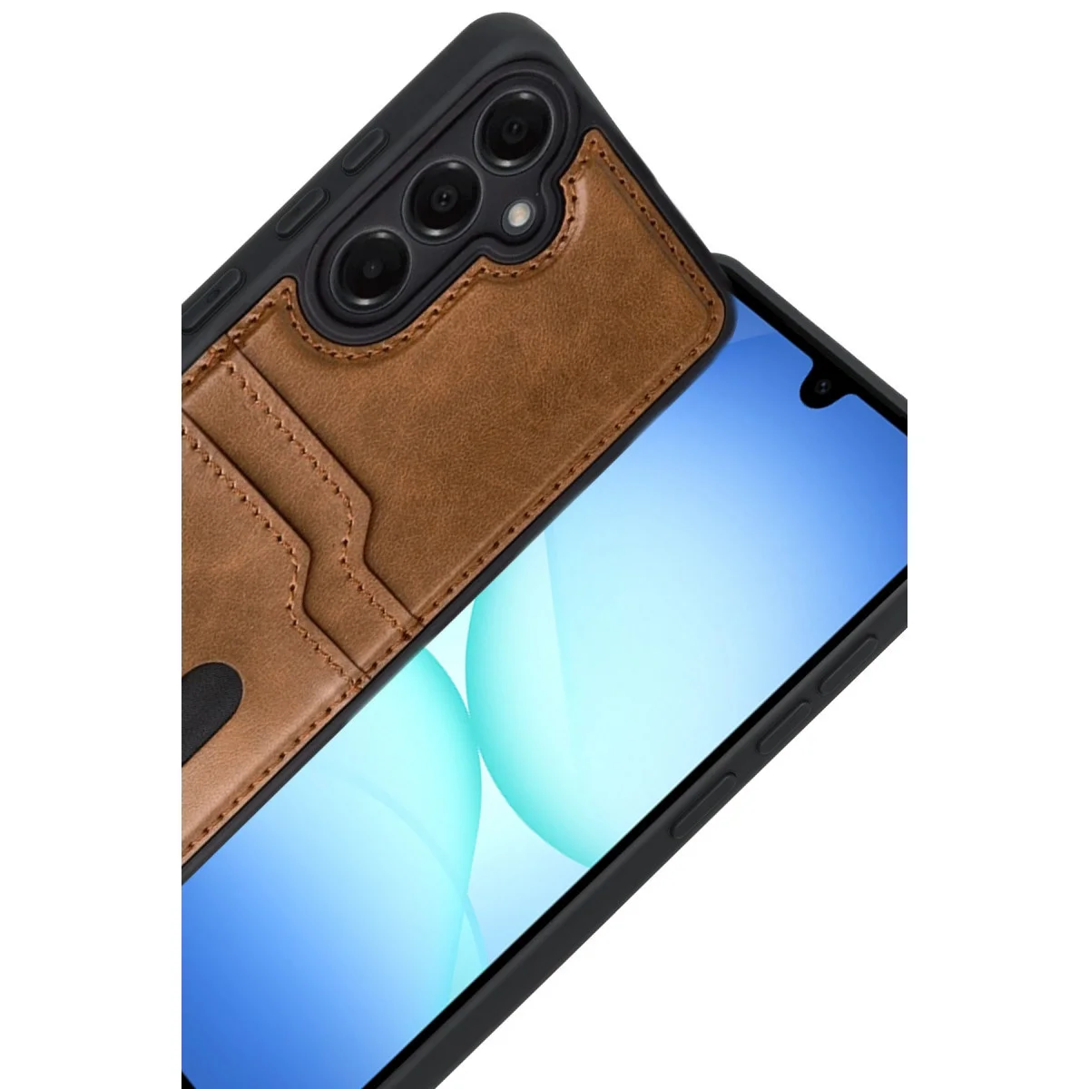 Samsung Galaxy A17 5g Sara Kartvizitli Deri Kılıf - Taba görsel 2