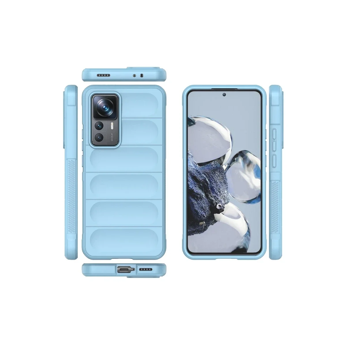 Xiaomi Mi 12T Pro Kılıf Optimum Silikon - Sky Blue görsel 3