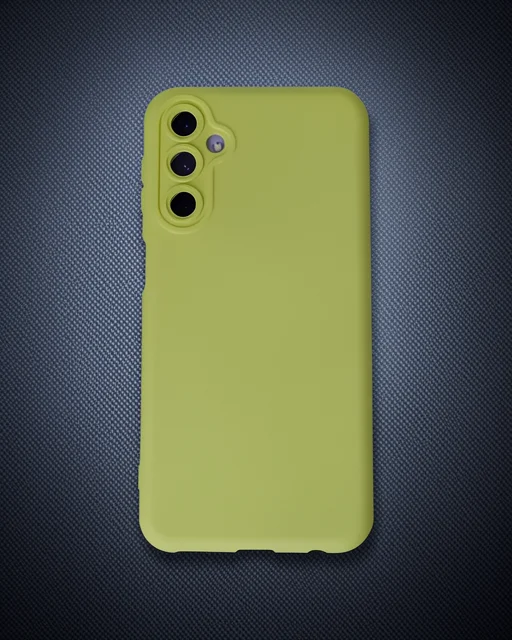 Samsung Galaxy M14 5g Kılıf Nano İçi Kadife Silikon - Sarı
