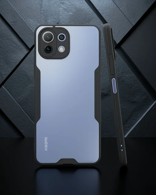 Xiaomi Mi 11 Lite Kılıf Platin Silikon - Siyah