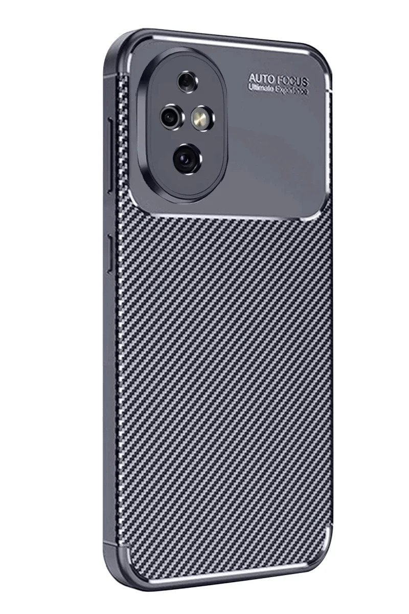 Honor 200 Kılıf Auto Focus Karbon Kapak - Lacivert görsel 3