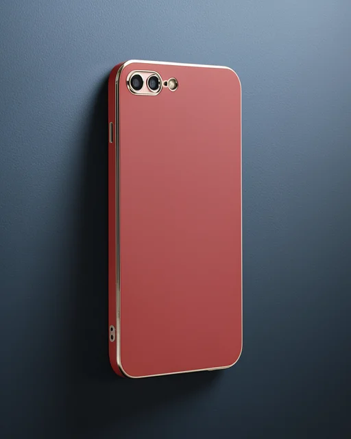 Apple İphone 7 Plus Kılıf Volet Silikon - Kırmızı