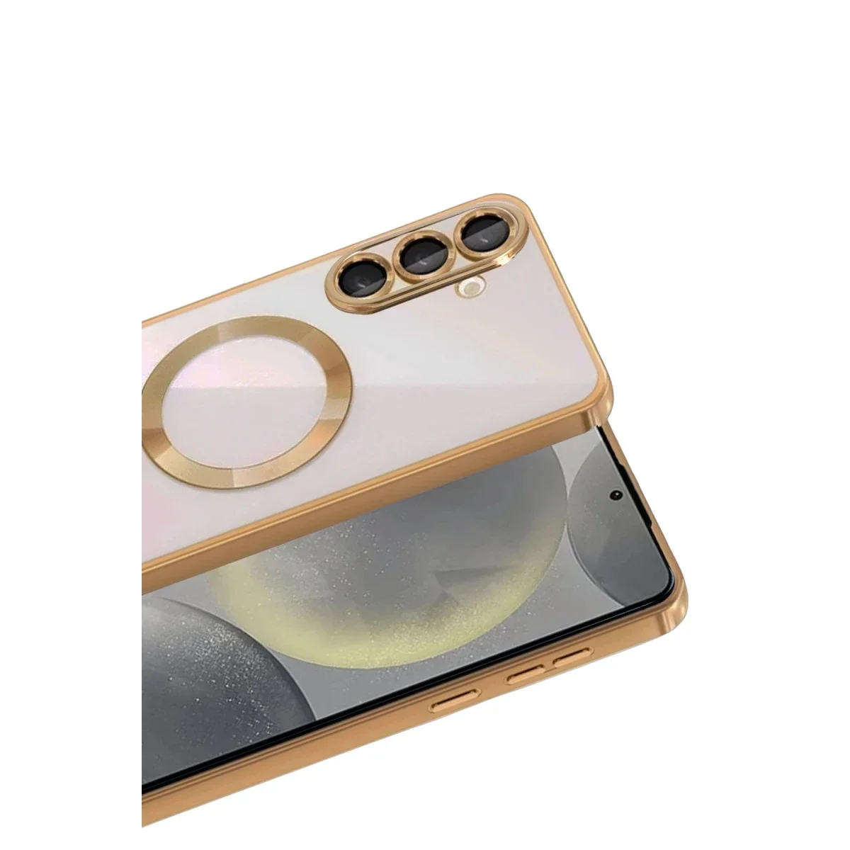 Samsung Galaxy S26 Plus Kross Magneticsafe Kapak - Çöl Titanyum görsel 2