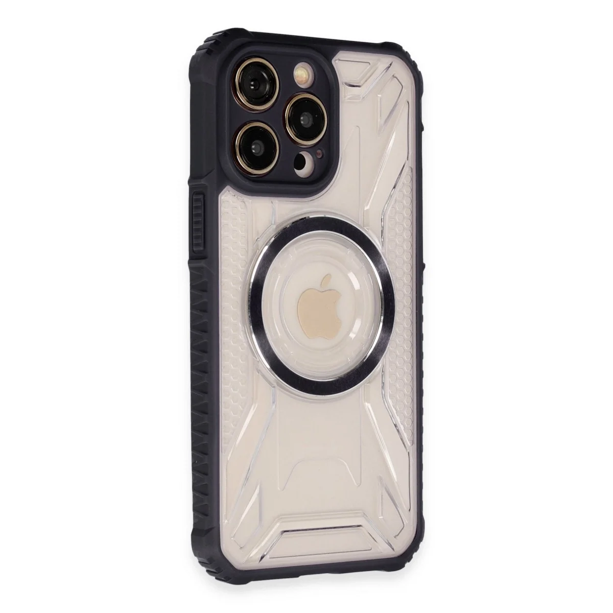 Apple İphone 13 Pro Max Kılıf Prag Magneticsafe Kapak - Siyah görsel 2