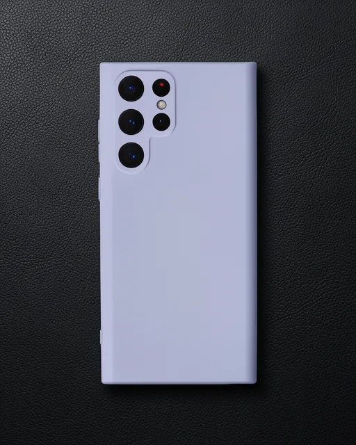 Samsung Galaxy S22 Ultra Kılıf Nano İçi Kadife Silikon - Lila