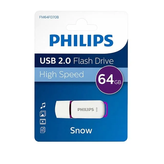 FM64FD70B/00 Snow Mor/Beyaz 64 GB Usb 2.0 Flash Bellek görsel 2