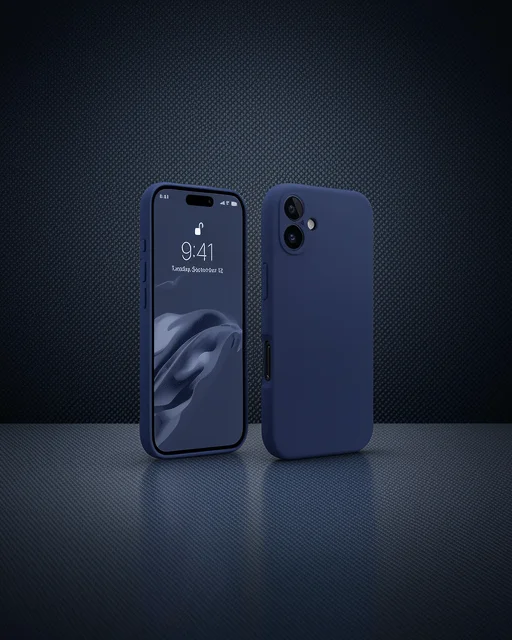 Apple İphone 16 Kılıf First Silikon - Lacivert