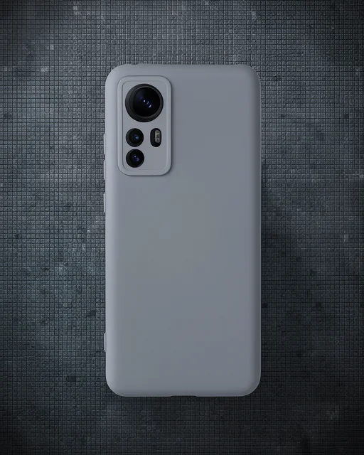Xiaomi Mi 12 Kılıf Nano İçi Kadife Silikon - Gri