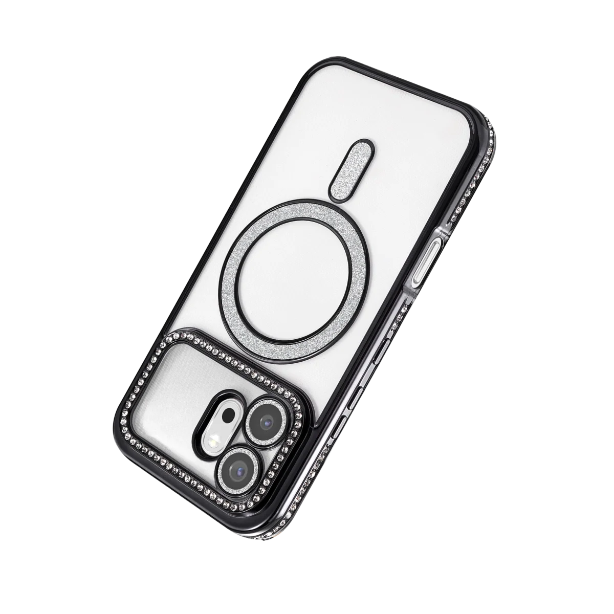 Huawei Honor 600 Joke Simli Magneticsafe Kılıf - Siyah görsel 3