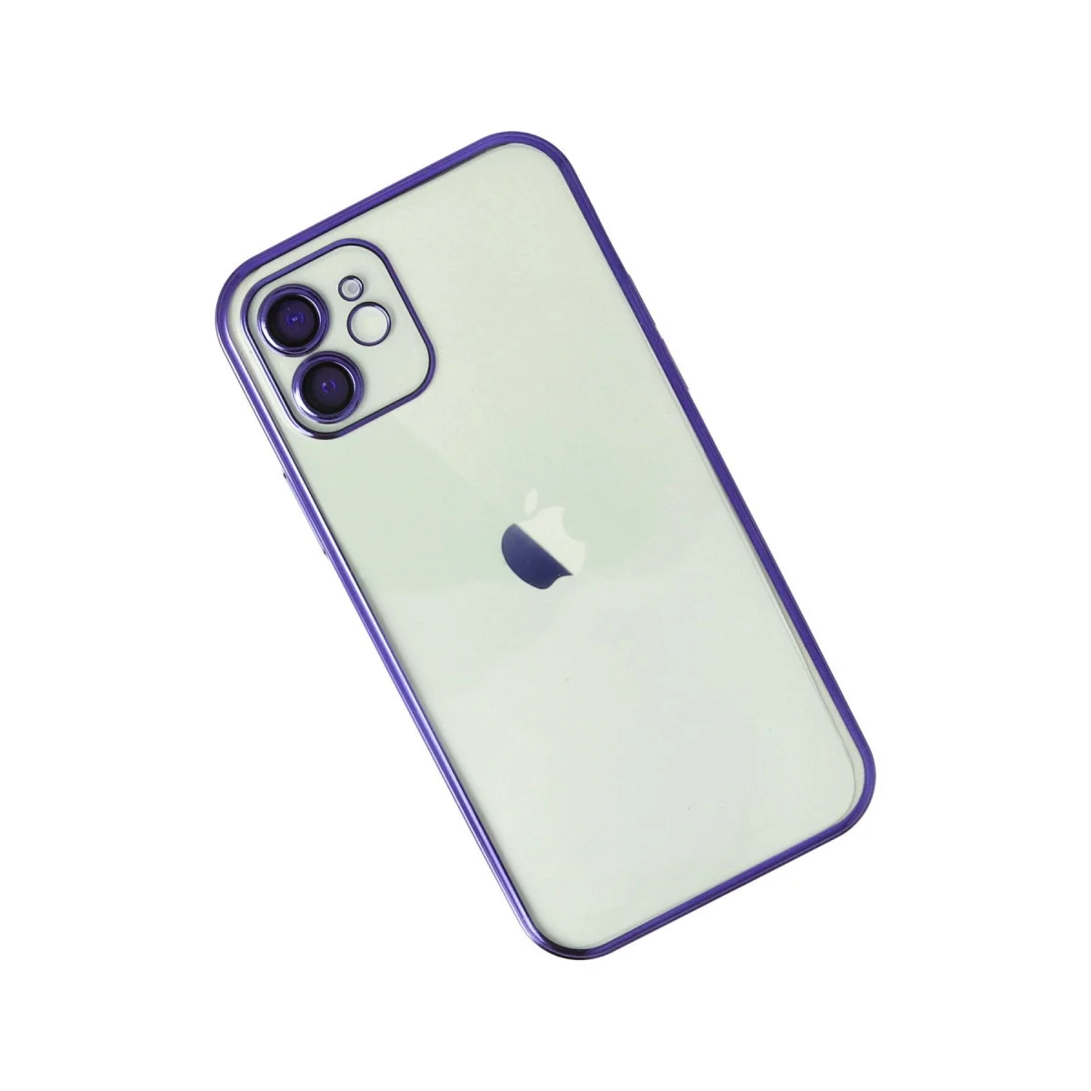 Apple İphone 12 Kılıf Razer Lensli Silikon - Mor görsel 3