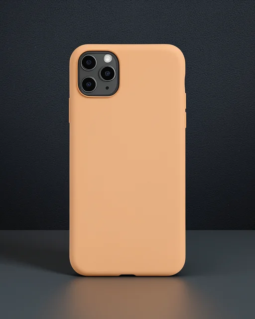 Apple İphone 11 Pro Max Kılıf Nano İçi Kadife Silikon - Mat Turuncu