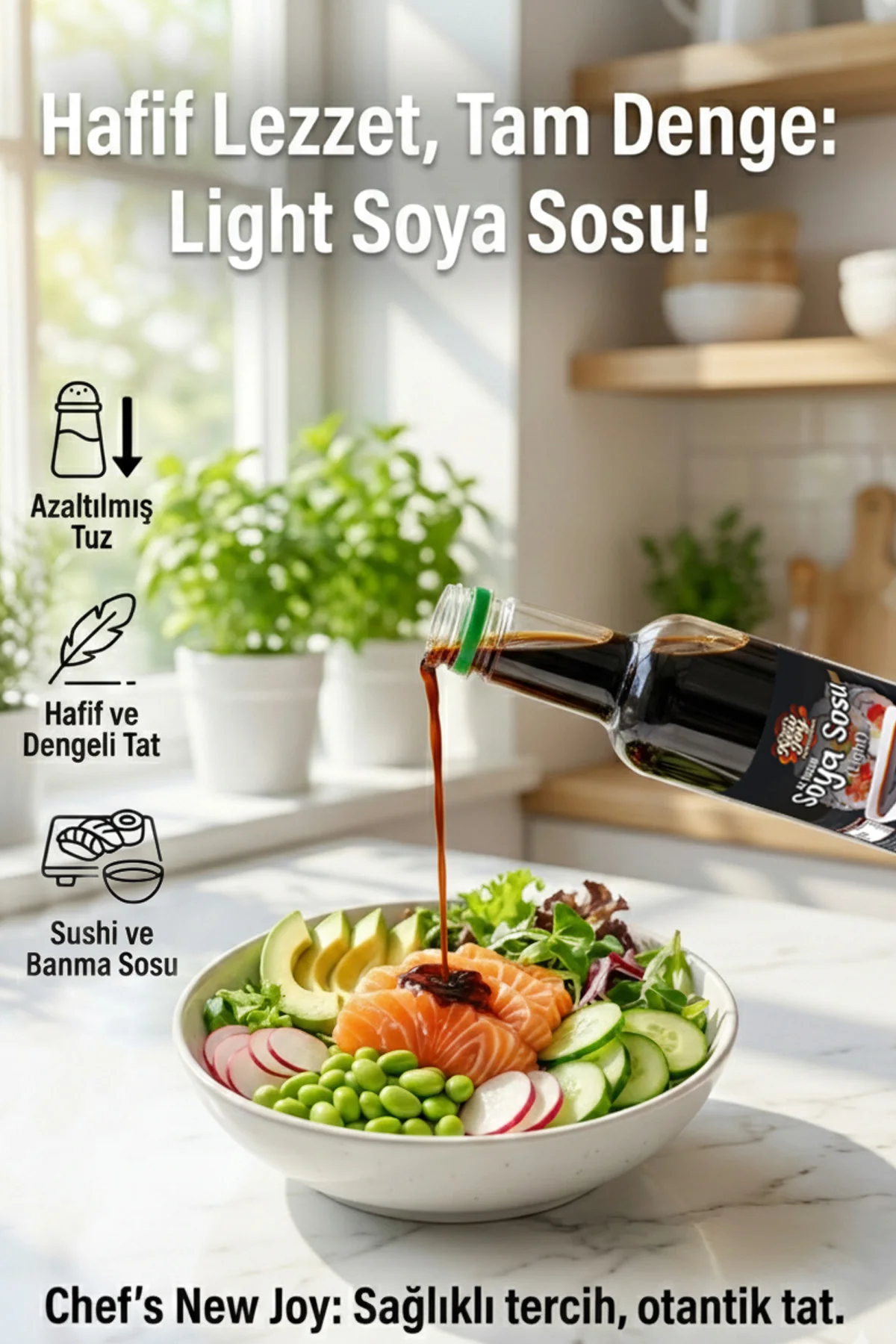 Tuzu Azaltılmış Soya Sosu 750 ML x 20 Adet - 1 Koli (Koli Bazlı Avantaj Paketi) görsel 4