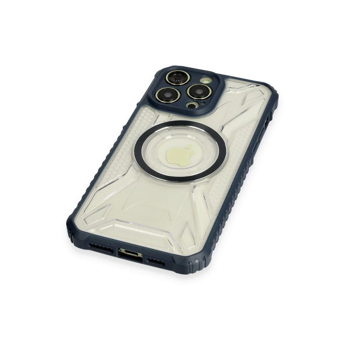 Apple İphone 12 Pro Kılıf Prag Magneticsafe Kapak - Lacivert görsel 4