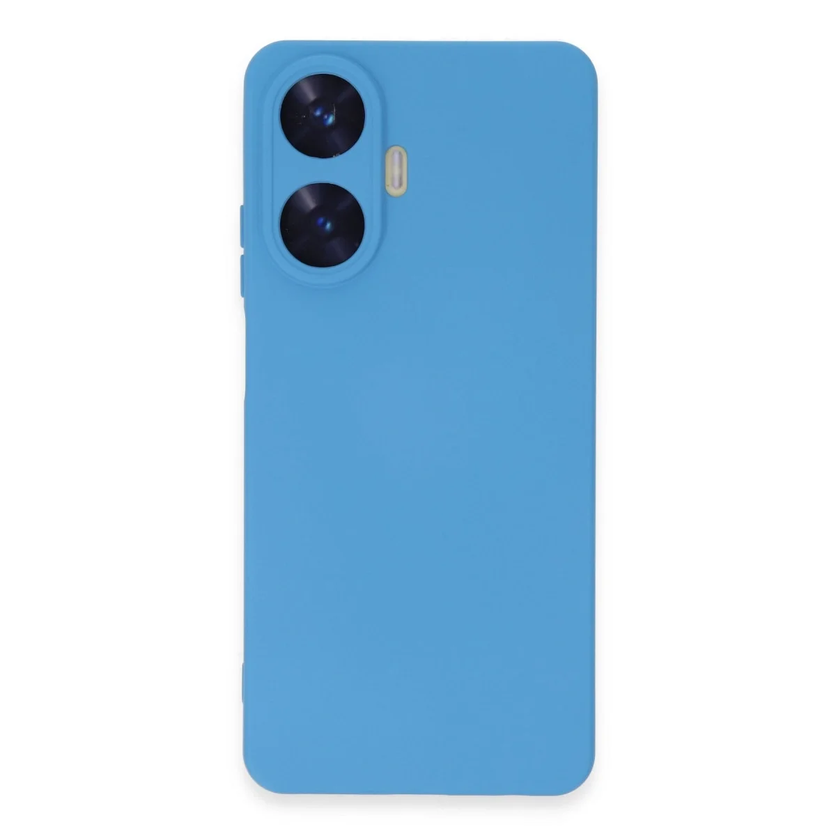 Realme C55 Kılıf Nano İçi Kadife Silikon - Mavi görsel 4