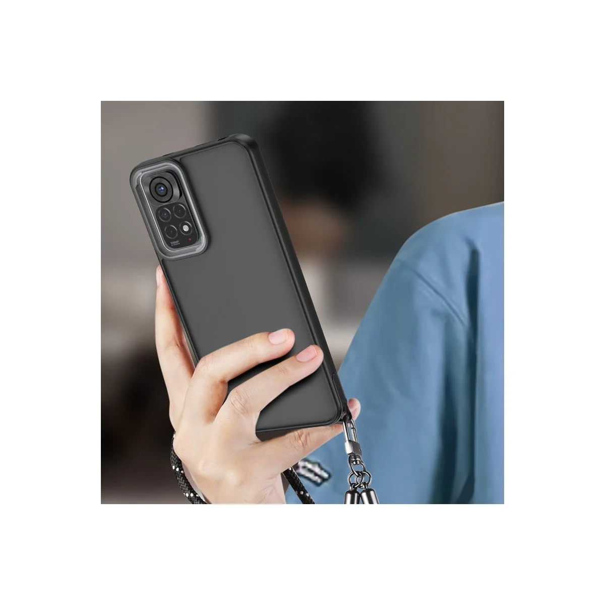 Xiaomi Redmi Note 11 Kılıf Elegant Kapak - Pudra görsel 3
