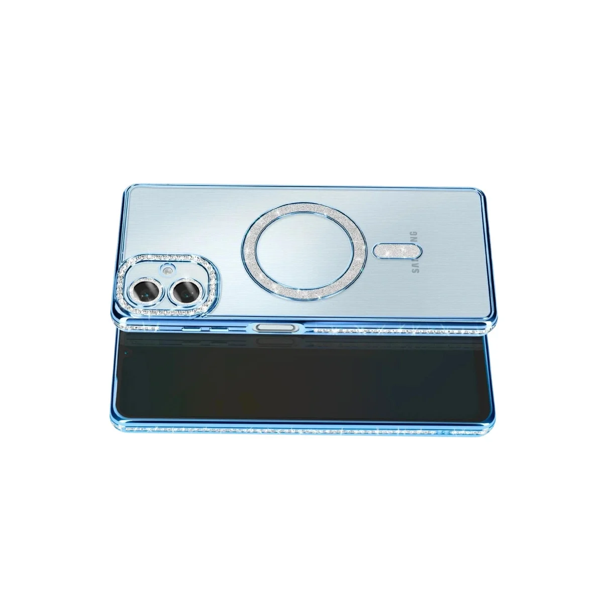 Samsung Galaxy A07 4g Joke Simli Magneticsafe Kılıf - Mavi görsel 3