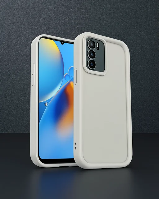 Oppo A16 Kılıf Viera Silikon - Krem