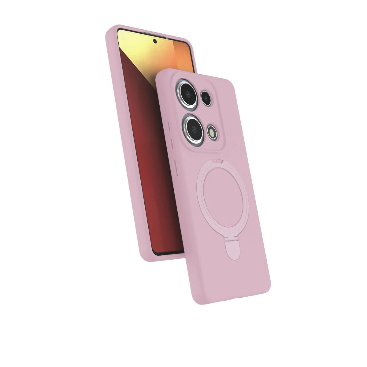 Xiao Red Note 13 Pro 4g Regal Magsafe Standlı Kapak - Açık Pembe