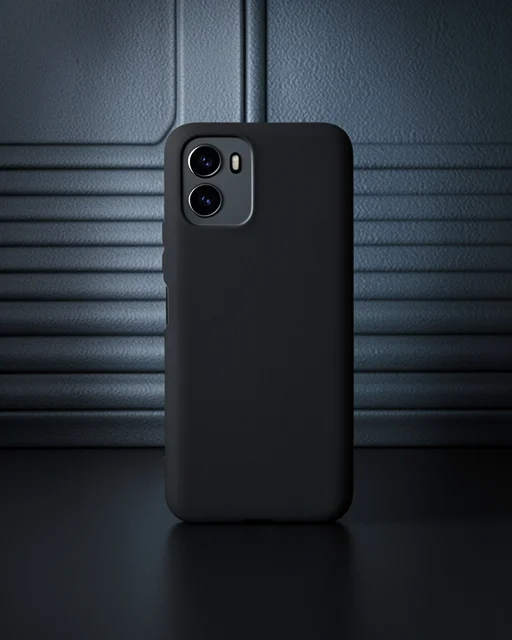 Vivo Y15s Kılıf First Silikon - Siyah