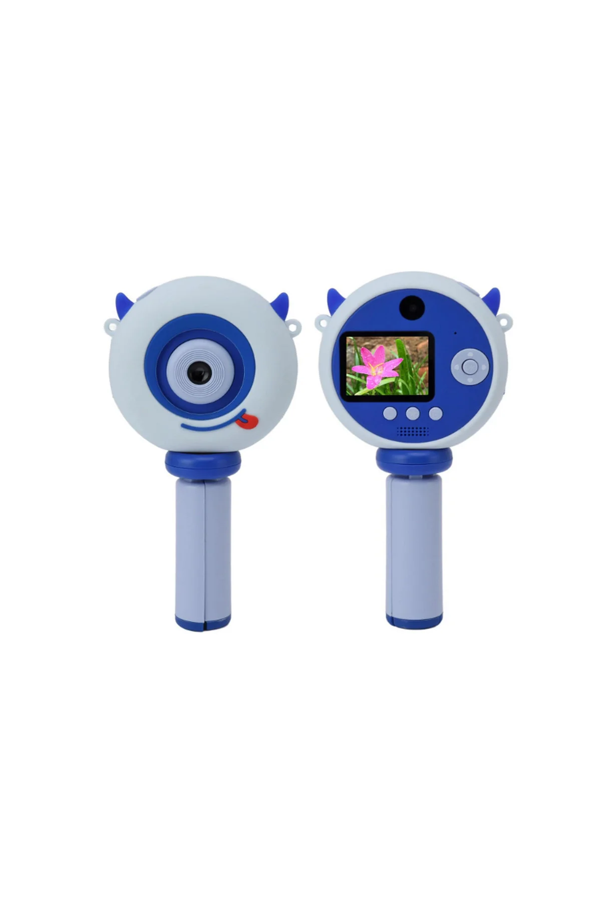Hd Kamera Karikatür Tripodlu Çocuk Dijital Kamera Fotoğraf Makinası 1080p Video Kaydedici 2.0 inç görsel 3