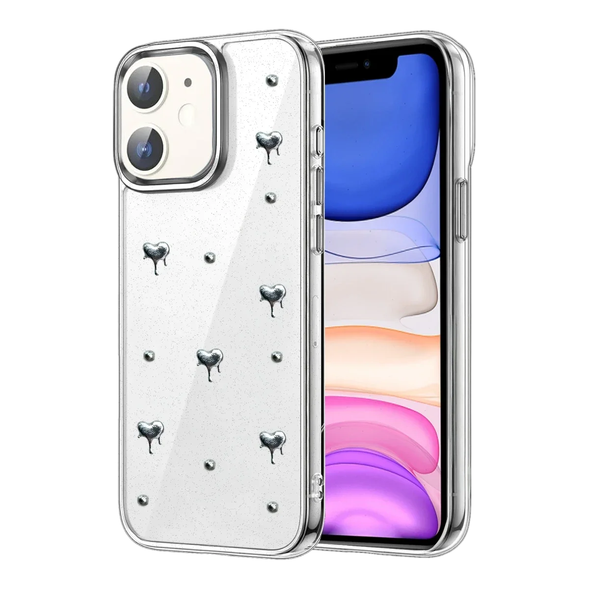 Apple iPhone 11 Fiyonk Desenli Kapak - Desen 1