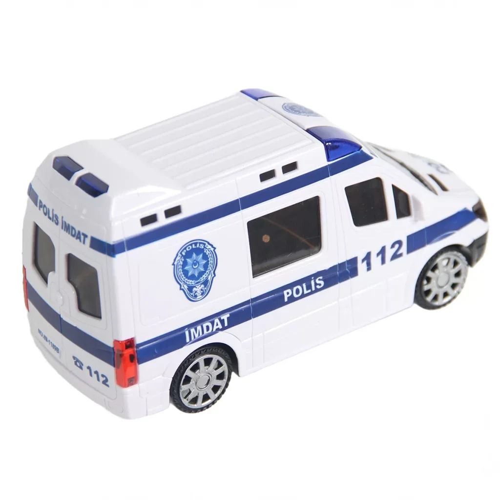 112 Polis İmdat 3D Işıklı Sesli Polis Aracı görsel 3